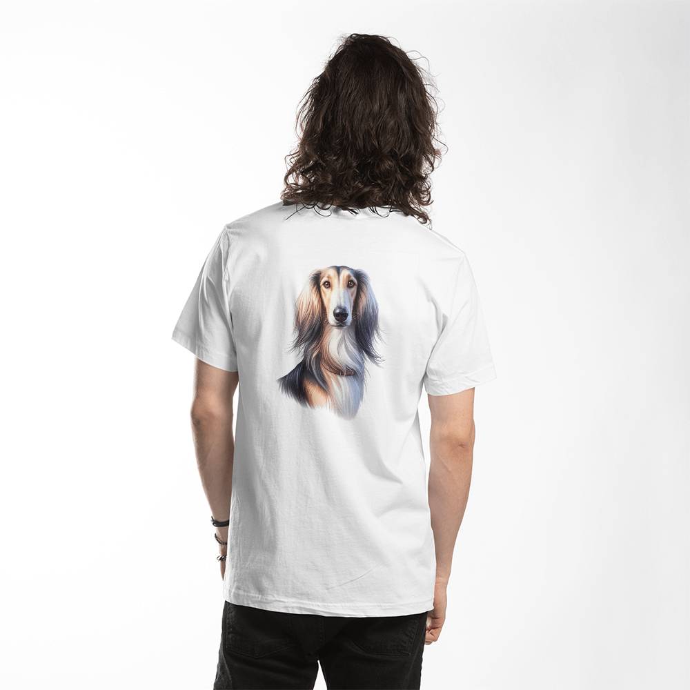 Afghan Hound (2) Dog T Shirt Bella Canvas 3001 Jersey TeeShirt Bella Canvas 3001 Jersey Tee
