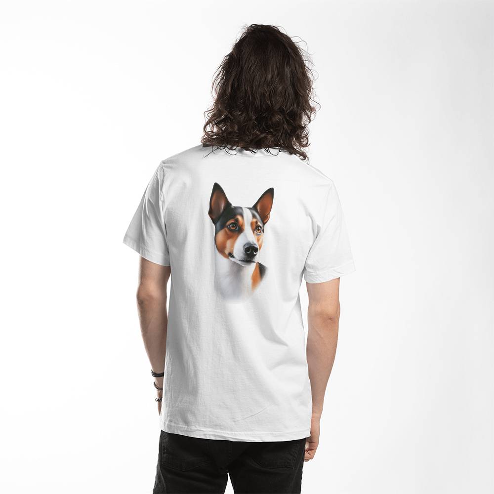 Rat Terrier Dog T Shirt Bella Canvas 3001 Jersey Tee Print On BackShirt Bella Canvas 3001 Jersey Tee Print