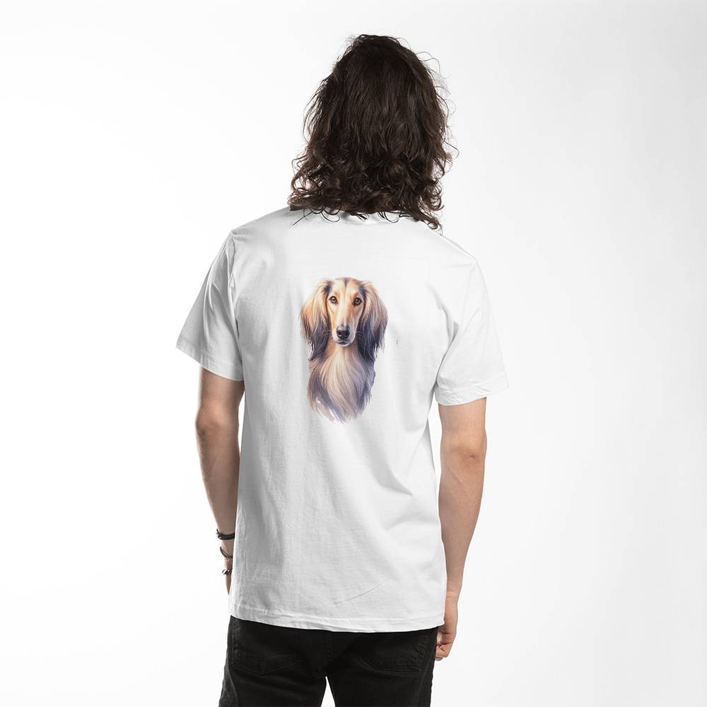 Afghan Hound (2) Dog T Shirt Bella Canvas 3001 Jersey TeeShirt Bella Canvas 3001 Jersey Tee