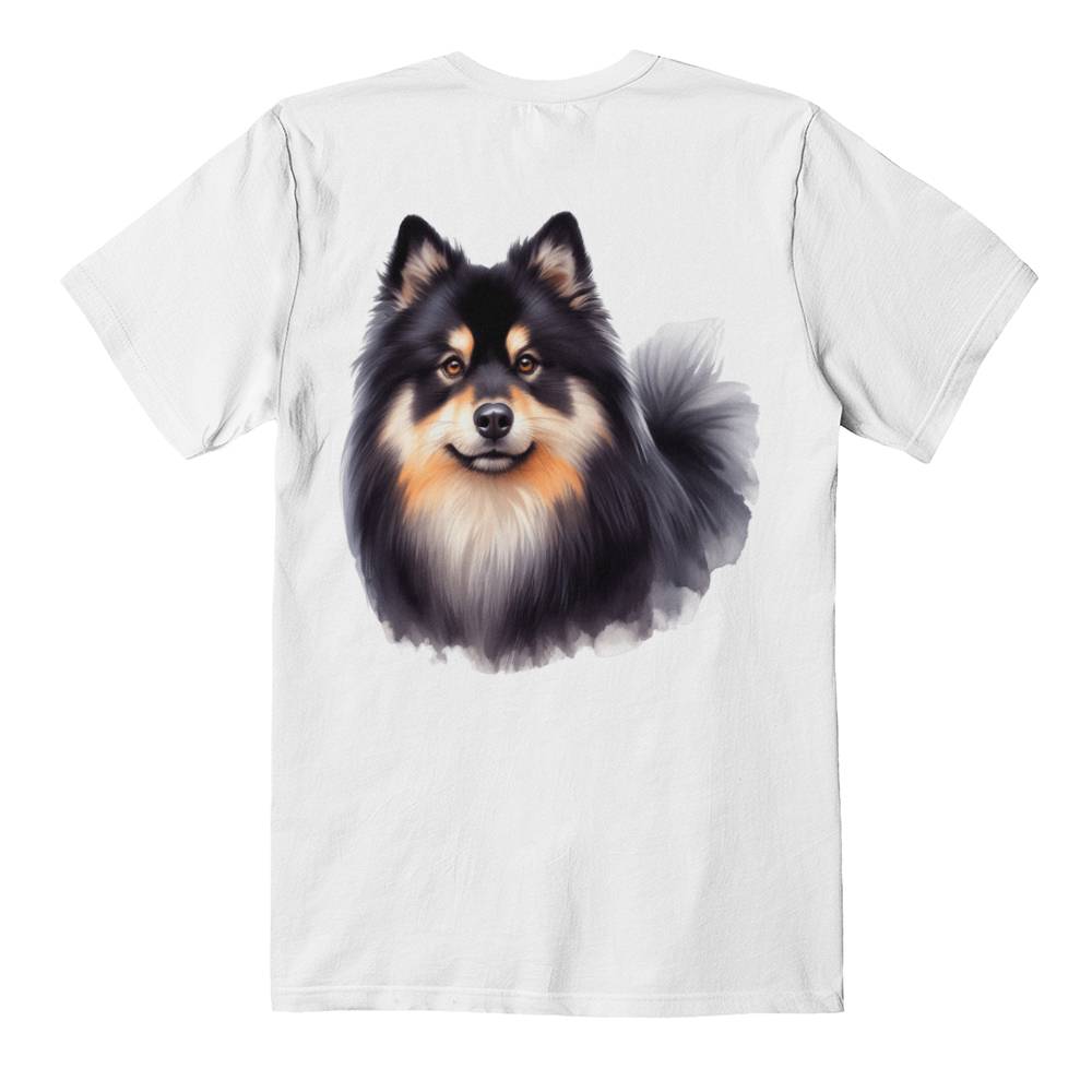 Finnish Lapphund (3) Dog T Shirt Bella Canvas 3001 Jersey Tee Print OnShirt Bella Canvas 3001 Jersey Tee Print
