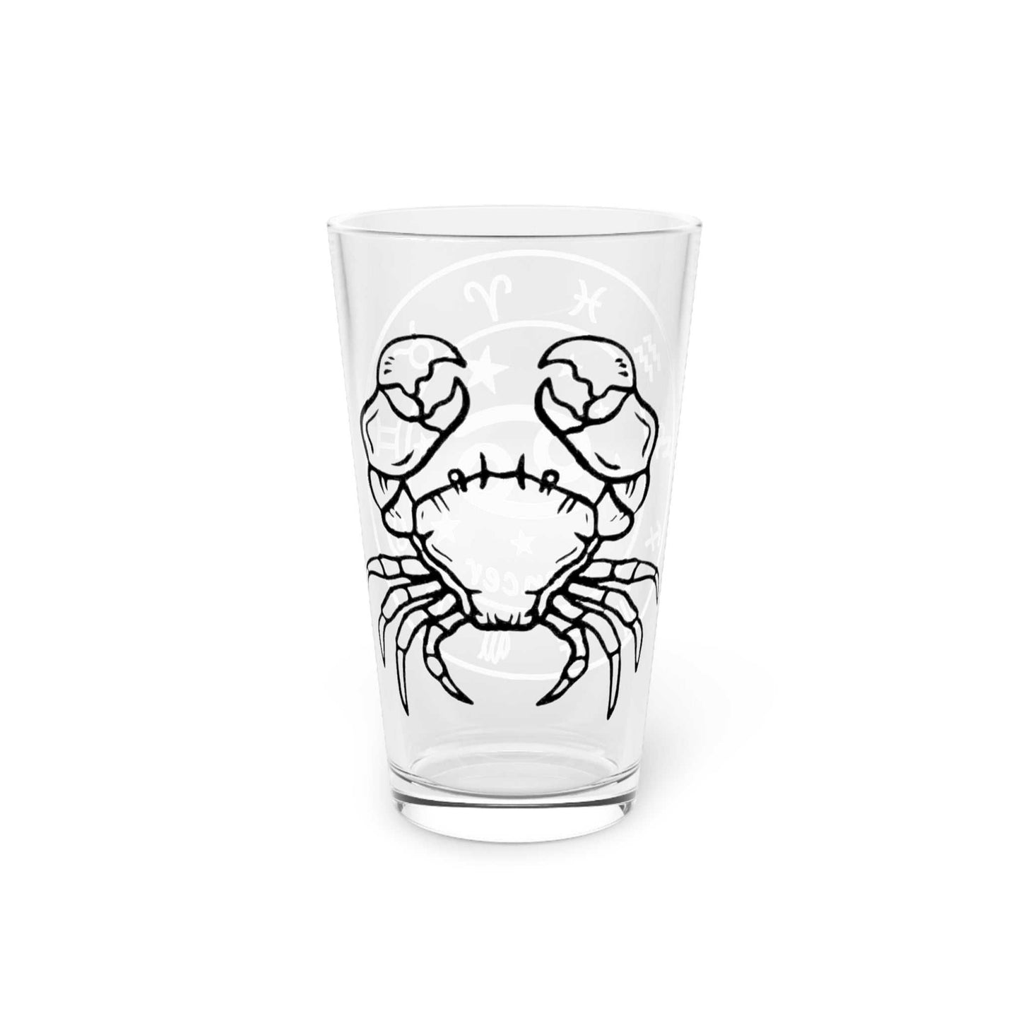 Cancer Zodiac Pint Glass, 16oz