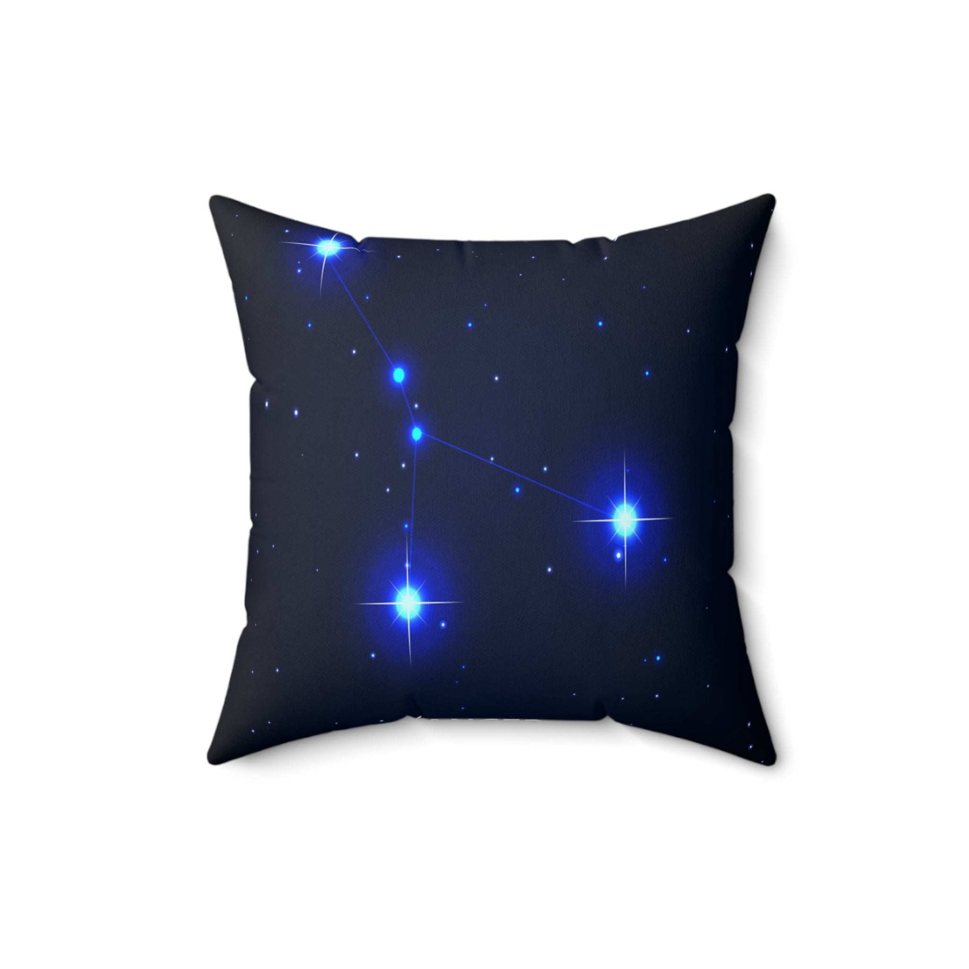 cancer constellation  bright blue stars over dark blue background