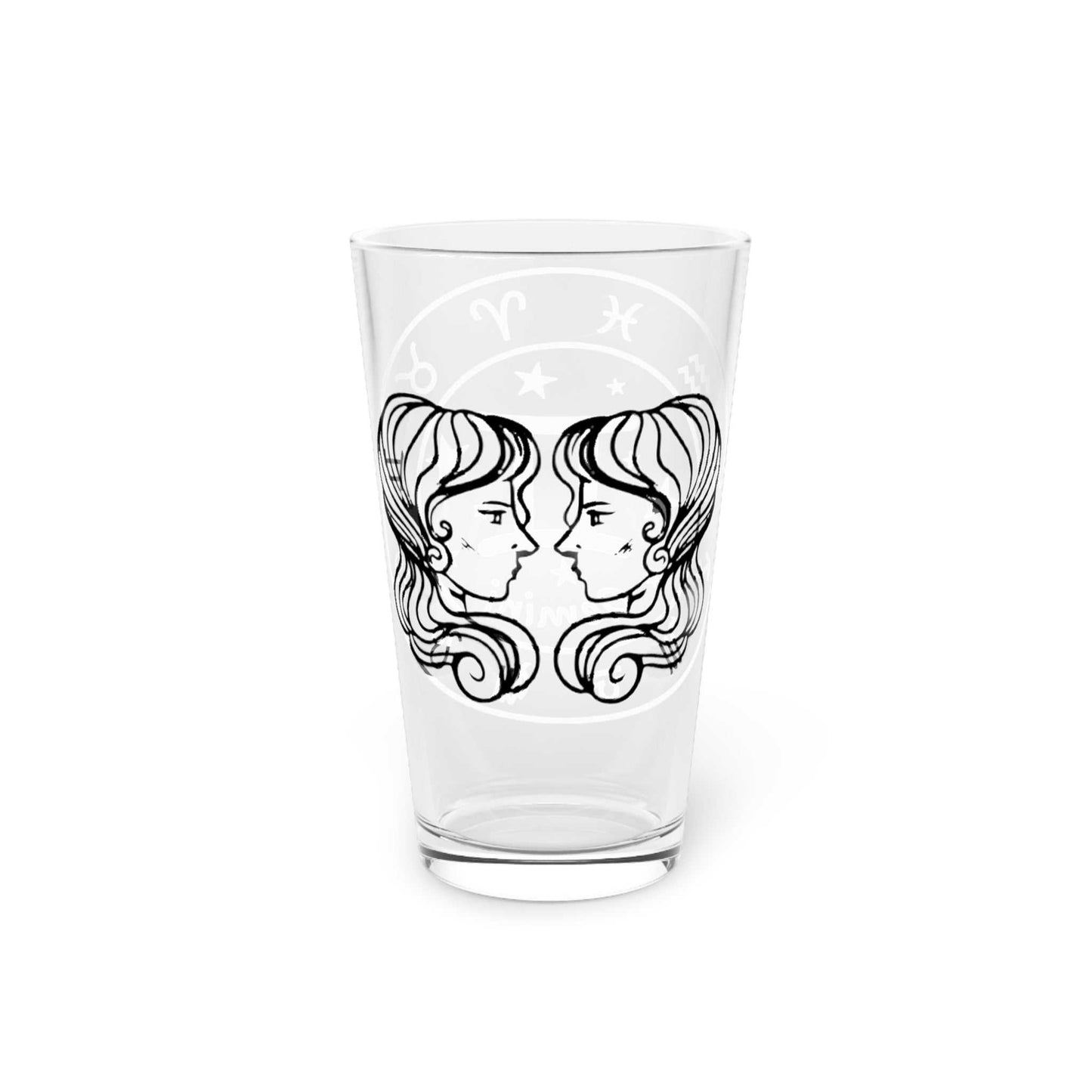 Gemini Zodiac Pint Glass, 16oz