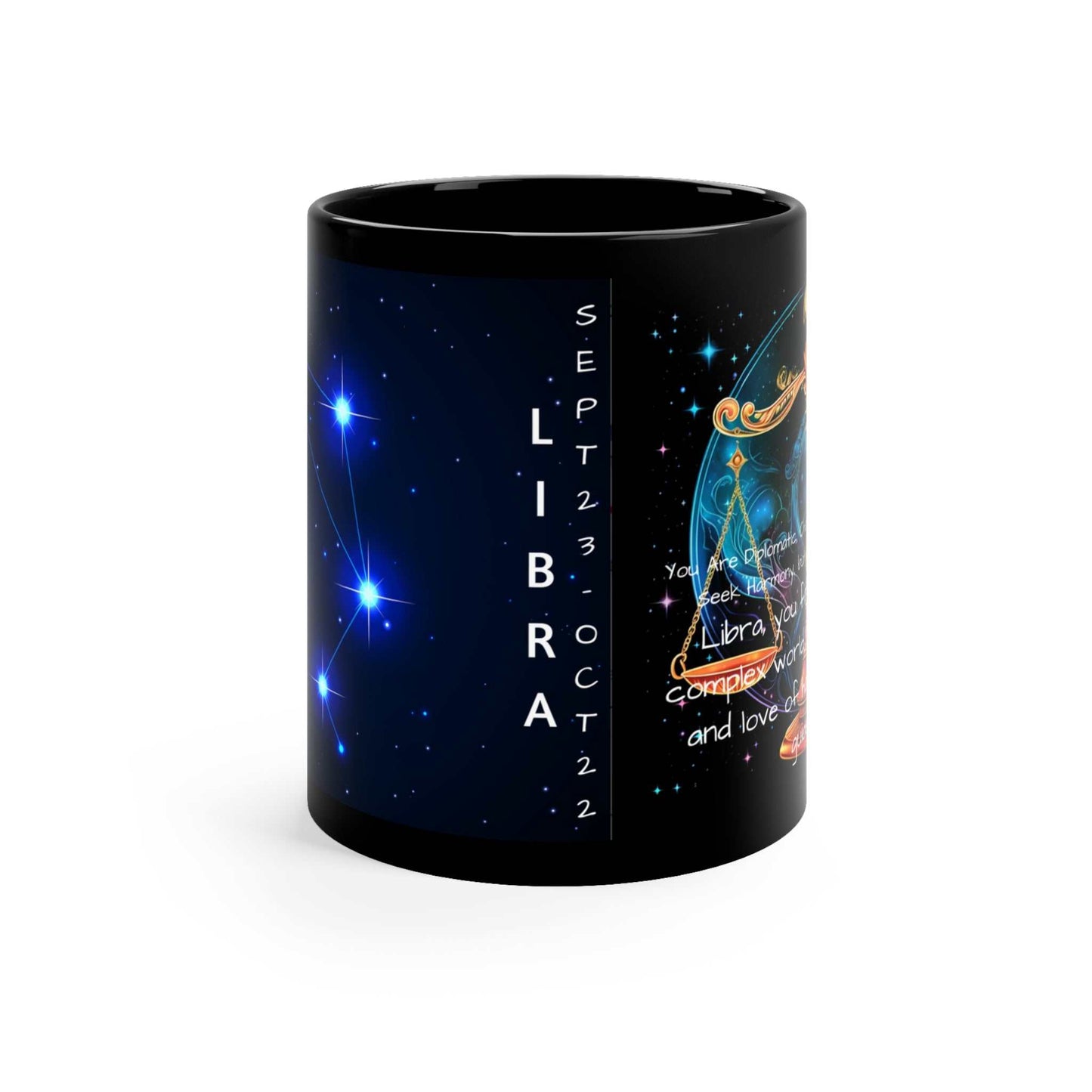 Libra Zodiac mugs title side