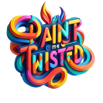 multicolored logo Paint Me Twisted