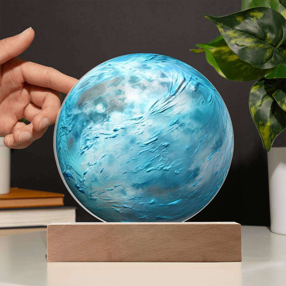 ruling planet uranus plaque with hand reference