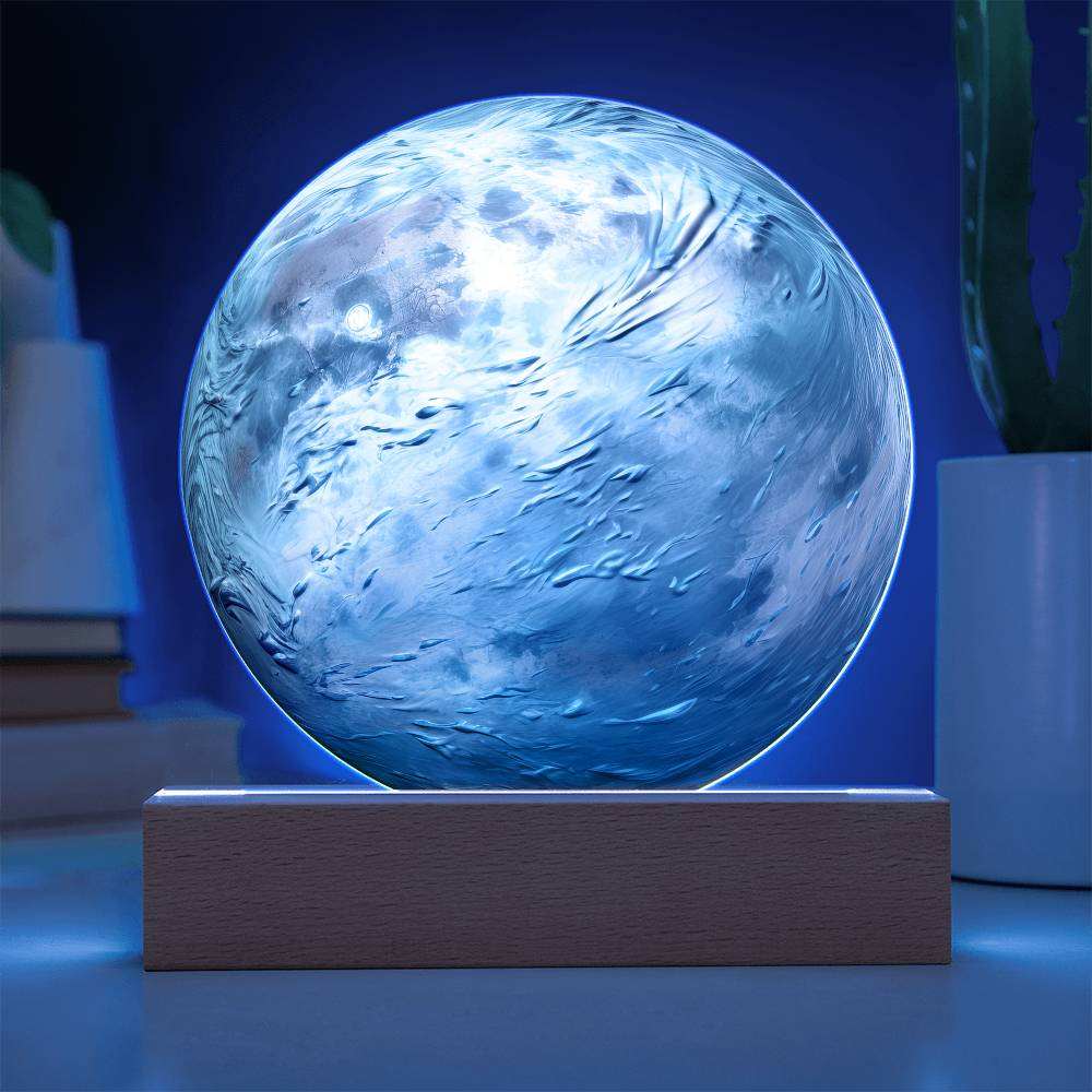 ruling planet uranus plaque blue light