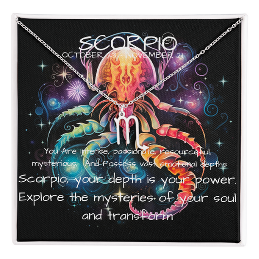 Scorpio Zodiac Pendant Necklace