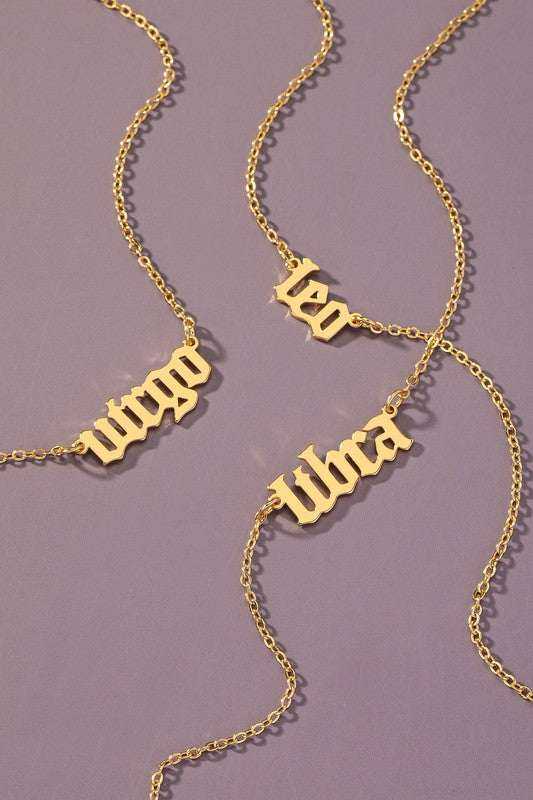 zodiac names necklaces 2